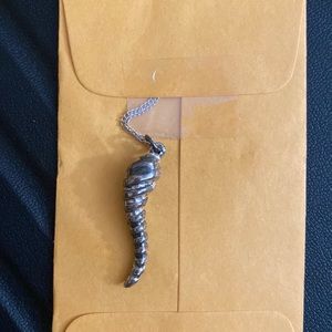 Silver chain and pendant